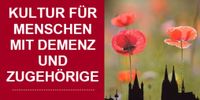 Grafik mit dem Satz "Kulturangebote für Menschen mit Demenz und Zugehörige"