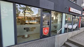 Der neue Gemeinschaftsraum vom Malteser Pegasus von außen