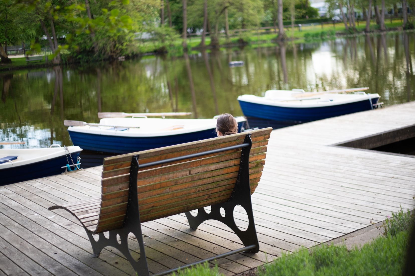 Wasserburg Rindern in Kleve Sitzbank