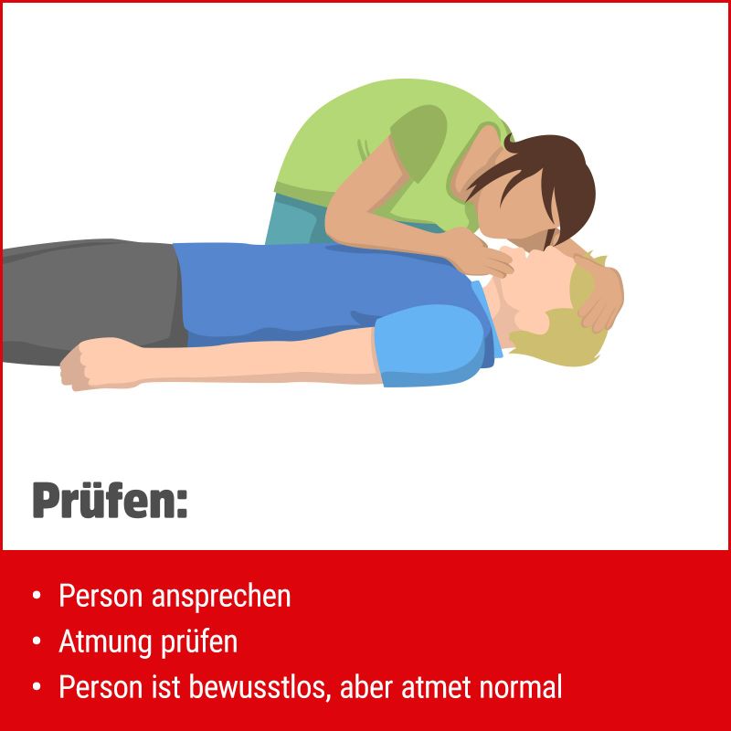 Stabile Seitenlage "Prüfen"