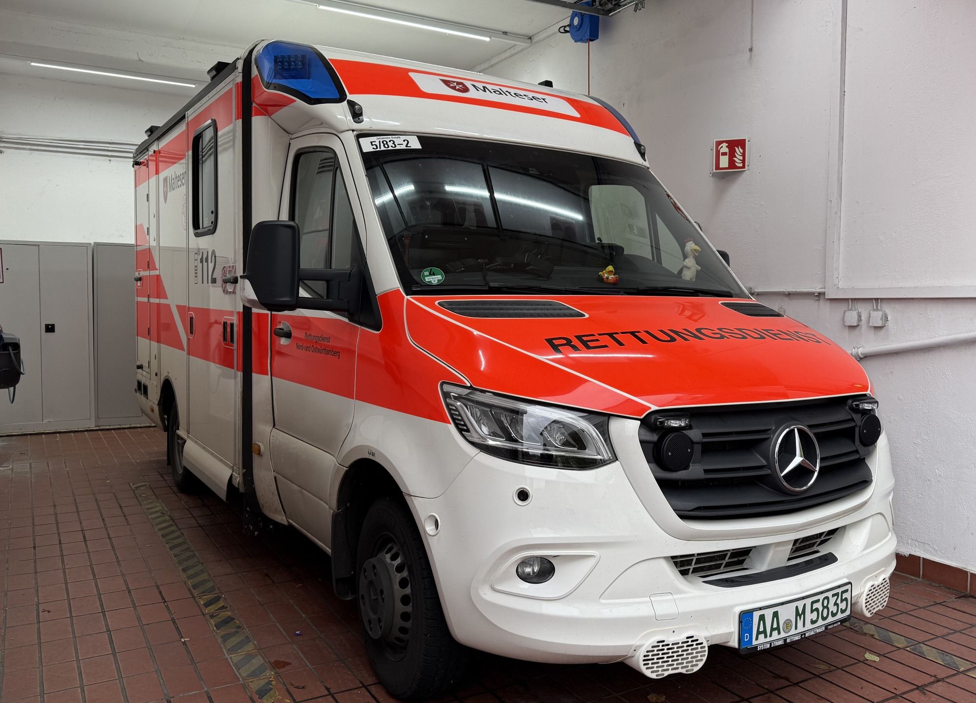 Rettungswagen der Malteser in Aalen